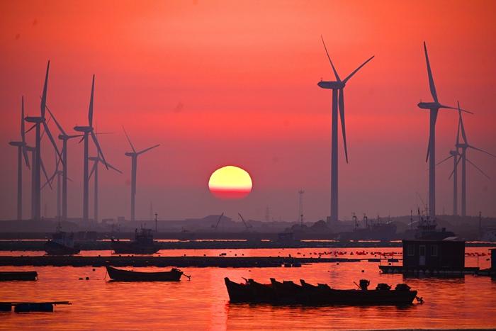 山東榮成海洋牧場晨曦