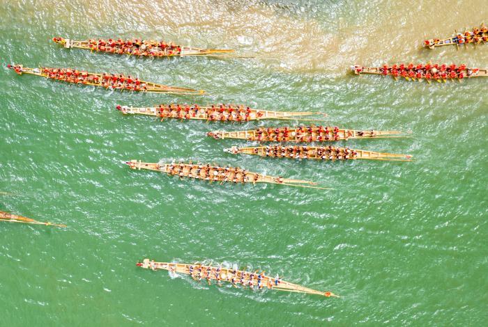 湖南道縣國(guó)家非遺龍船開(kāi)賽