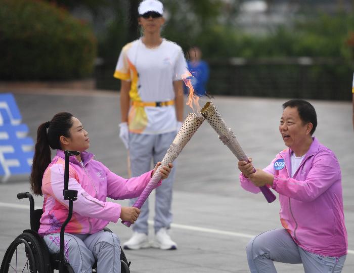 杭州亞殘運會火炬傳遞啟動